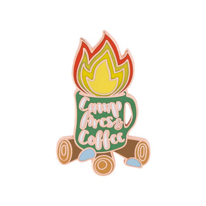 Campfires and Coffee Enamel Pin Pin WizardPins 10 Pins 