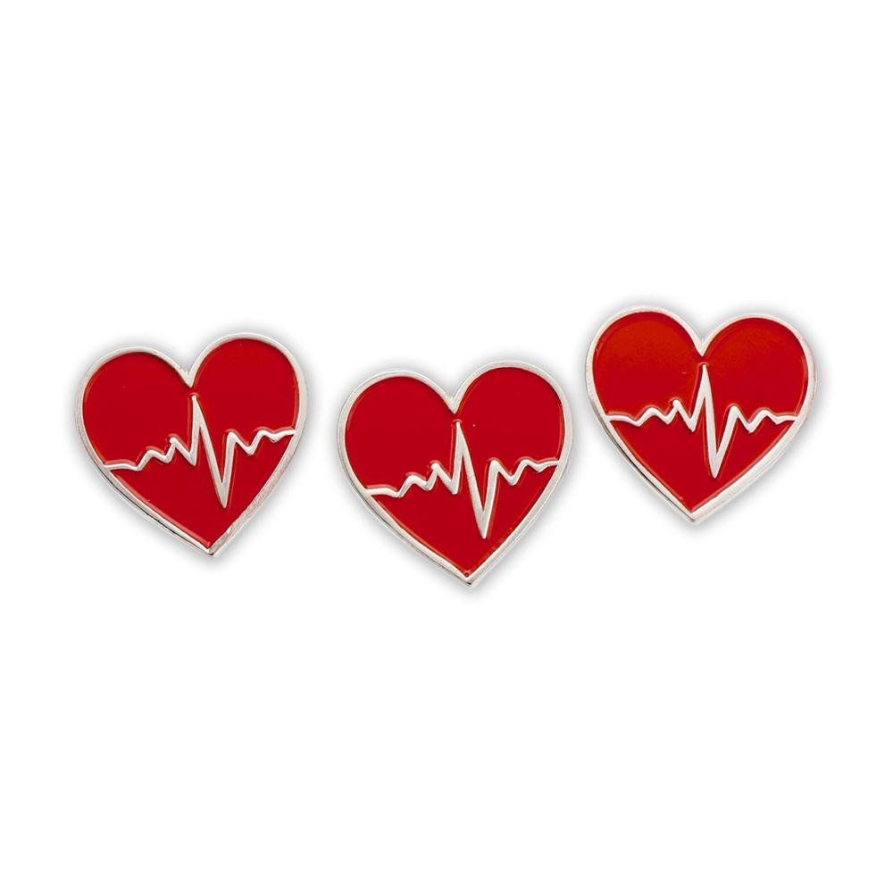 Heart Beat Cardiac Monitor Lapel Pin Pin WizardPins 5 Pins 
