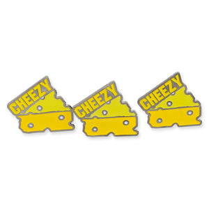 Cheezy Swiss Cheese Slice Enamel Pin Pin WizardPins 10 Pins 