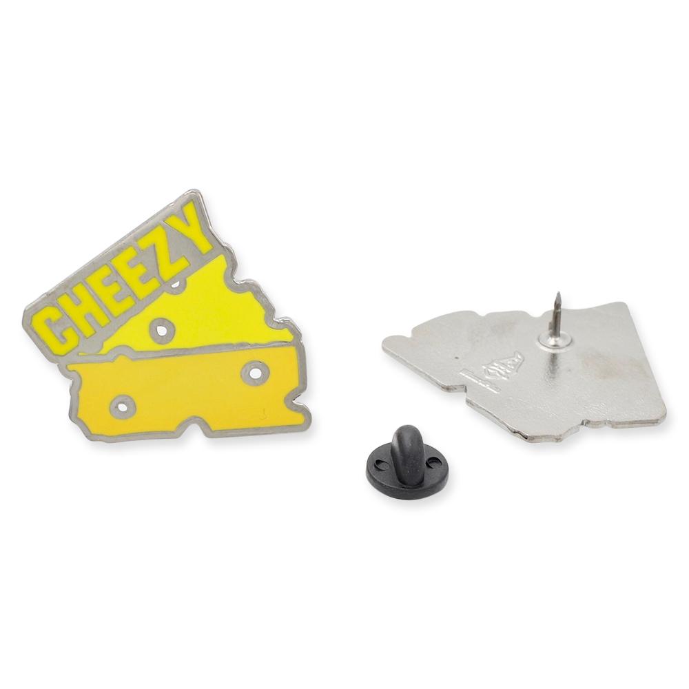 Cheezy Swiss Cheese Slice Enamel Pin Pin WizardPins 5 Pins 