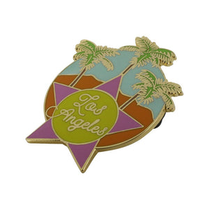 Los Angeles Hollywood Star Palm Tree Beach Souvenir Pin Pin WizardPins 1 Pin 