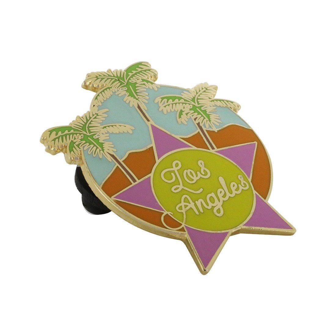 Los Angeles Hollywood Star Palm Tree Beach Souvenir Pin Pin WizardPins 5 Pins 