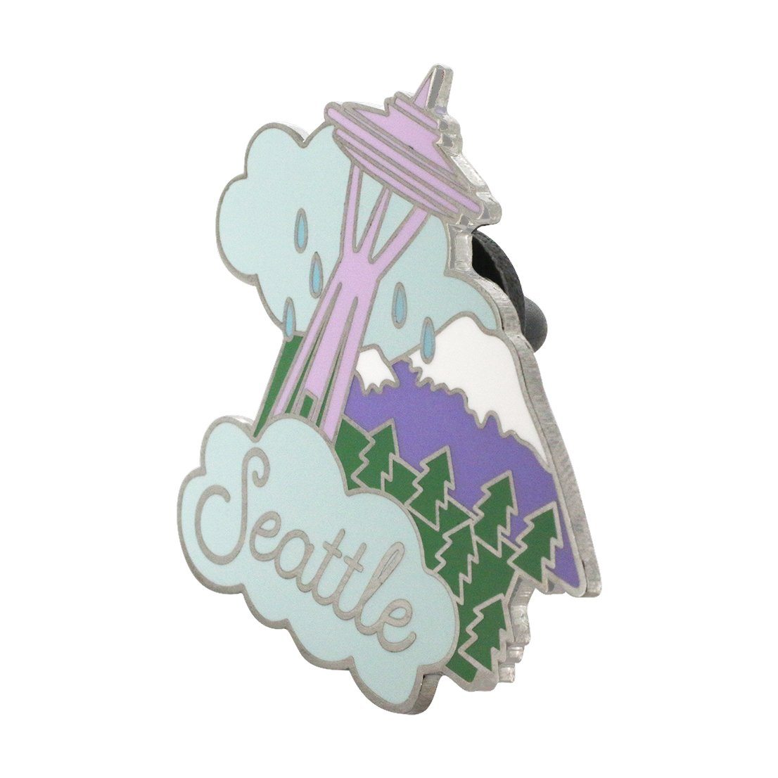 Seattle Space Needle Mount Rainier Souvenir Pin Pin WizardPins 5 Pins 