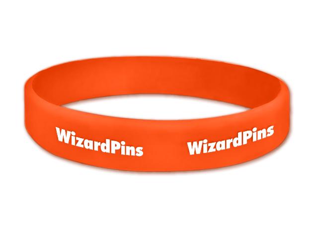 Custom Printed Wristband Classic Orange 1 (Extra Wide)