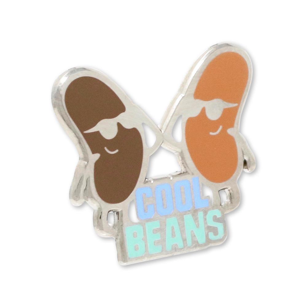 Cool Beans with Sunglasses Enamel Pin Pin WizardPins 1 Pin 