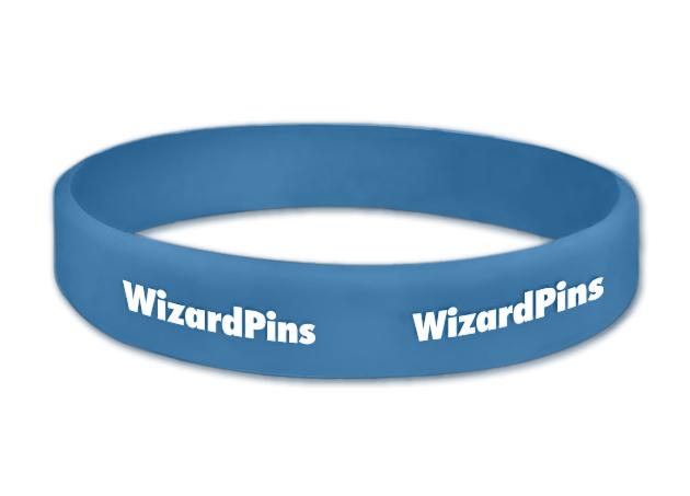 Custom Printed Wristband Cool Blue 0.5 (Most Popular)