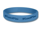 Custom Debossed Wristband Cool Blue 0.5 inch (Most Popular) 