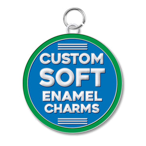 Custom Soft Enamel Charms Charms WizardPins Soft Enamel .75 inch Jumpring