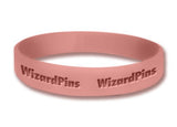 Custom Debossed Wristband Desert Pink 0.5 inch (Most Popular) 