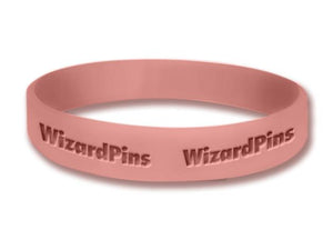 Custom Debossed Wristband Desert Pink 0.75 inch 