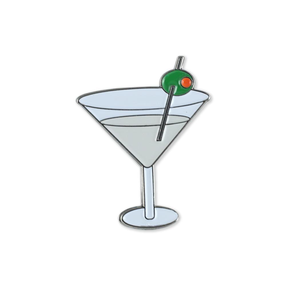 Dirty Martini with Olive Enamel Diestruck Lapel Pin Pin WizardPins 1 Pin 