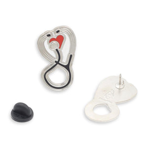 Doctor Nurse Stethoscope Hard Enamel Lapel Pin Pin WizardPins 5 Pins 