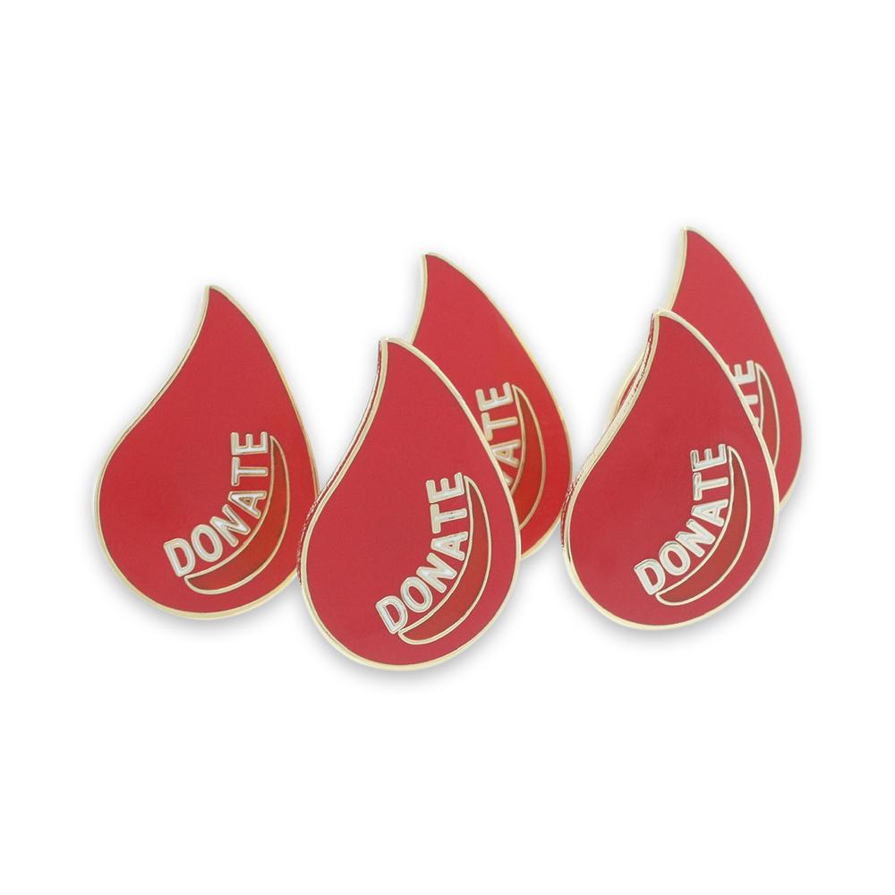 Donate Blood Symbol Droplet Enamel Pin Pin WizardPins 25 Pins 