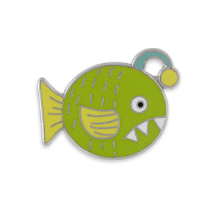 Fish With Teeth Hard Enamel Lapel Pin Pin WizardPins 1 Pin 