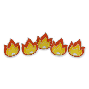 Fire Flame It's LIT Fuego Enamel Lapel Pin Pin WizardPins 5 Pins 