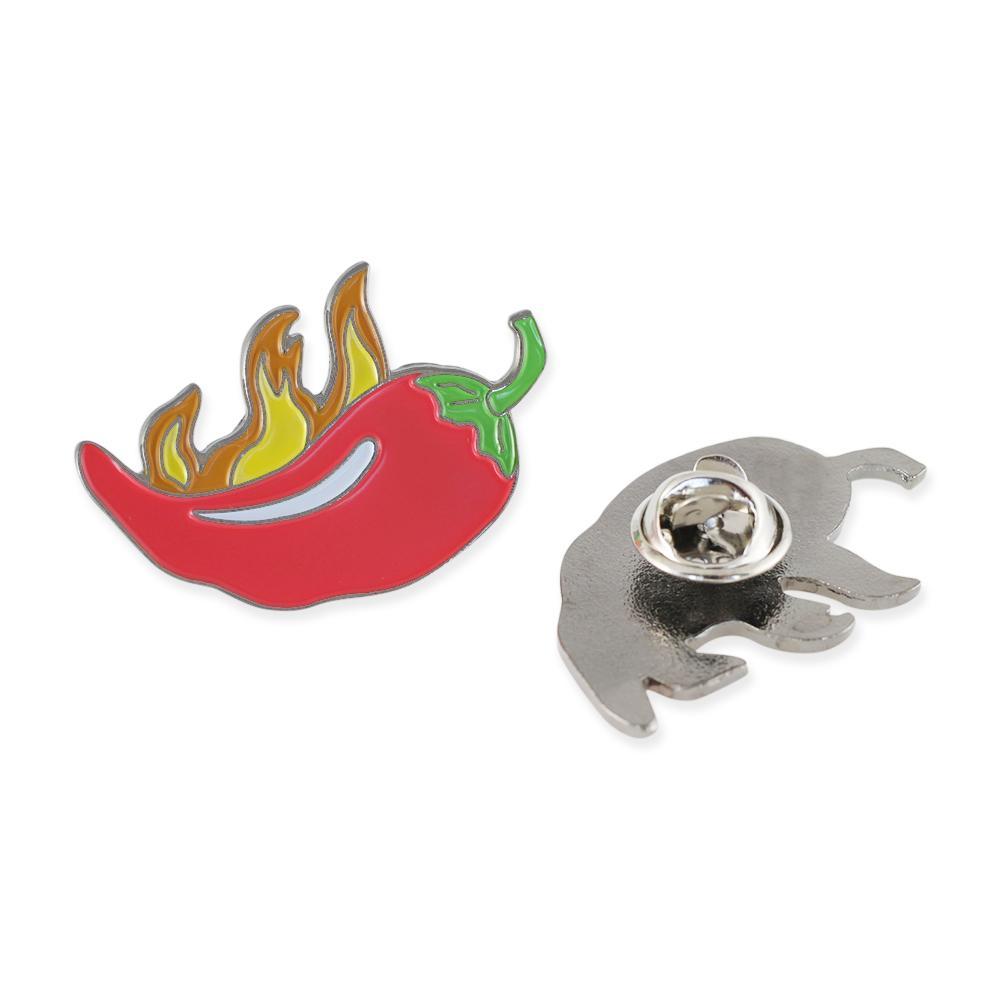Flaming Habanero Pepper Enamel Diestruck Lapel Pin Pin WizardPins 5 Pins 