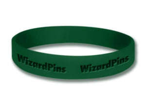 Custom Debossed Wristband Forest Green 0.5 inch (Most Popular) 