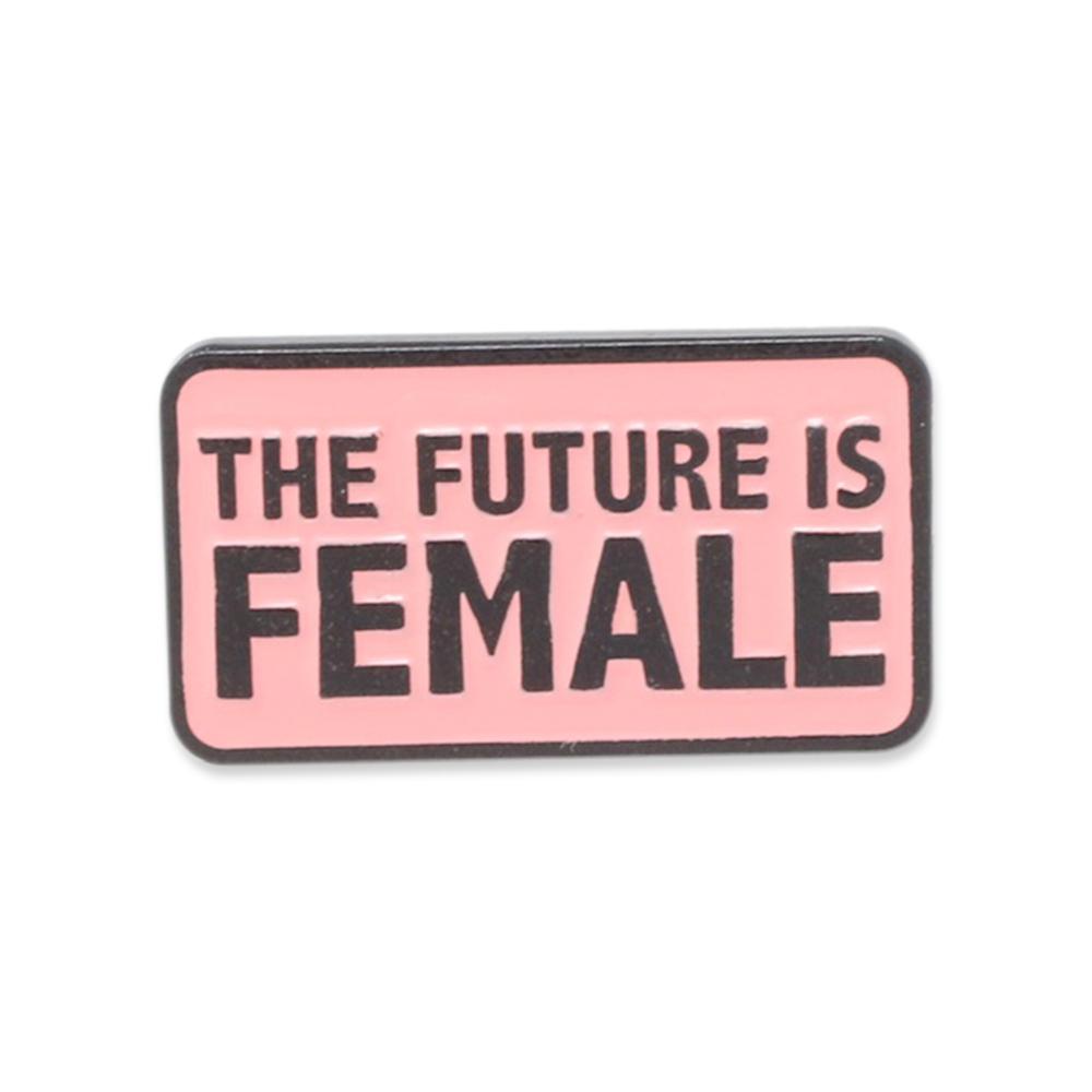 The Future is Female Bold Rectangle Feminist Rally Pin Pin WizardPins 1 Pin 
