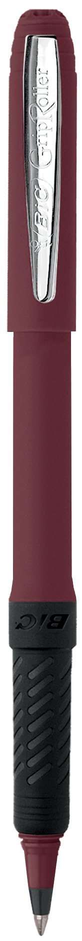 BIC® Grip Roller Pen Burgundy Single Color 