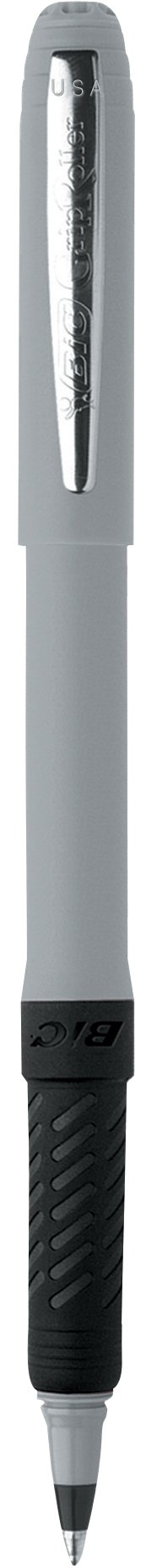 BIC® Grip Roller Pen Light Gray Single Color 
