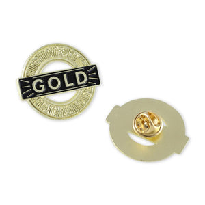 Gold Service Recognition Award Enamel Lapel Pin Pin WizardPins 5 Pins 