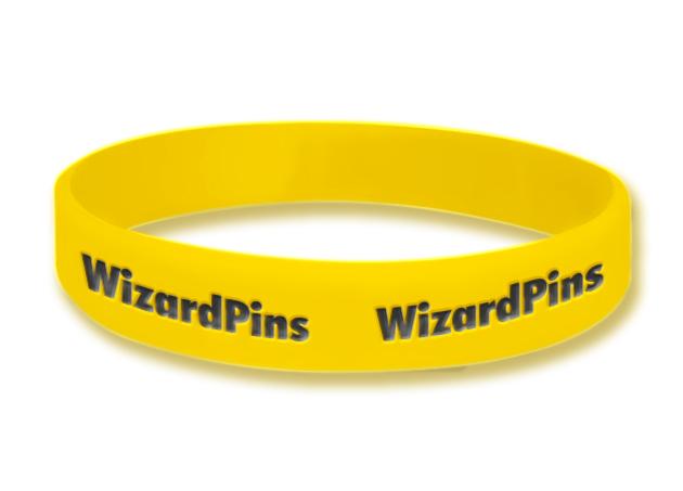 Custom Ink Filled Wristband Gold 1 (Extra Wide)
