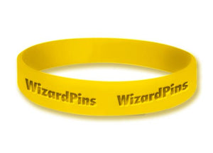 Custom Debossed Wristband Gold 1 inch (Extra Wide) 