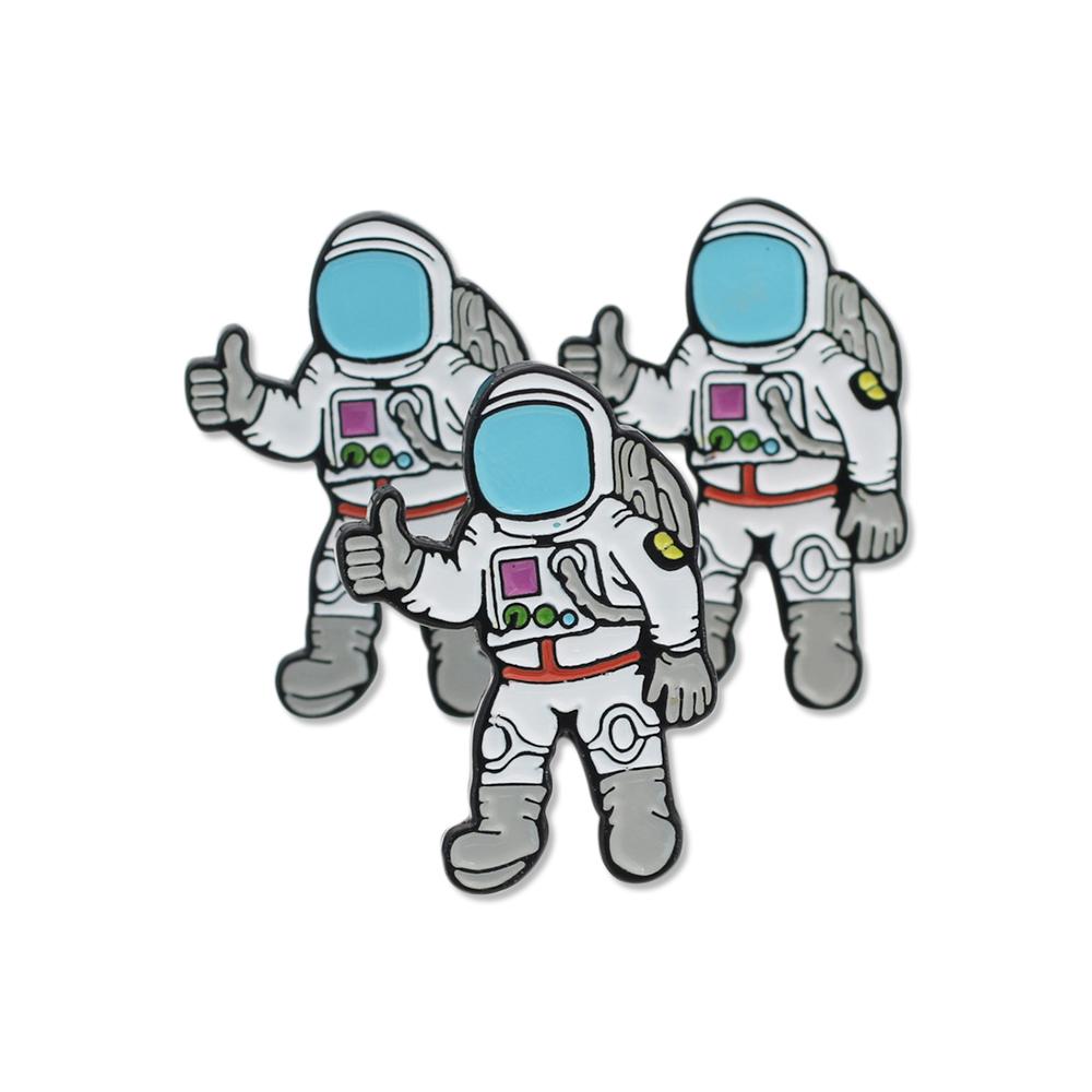 Astronaut Space Suit Thumbs Up Enamel Lapel Pin Pin WizardPins 5 Pins 