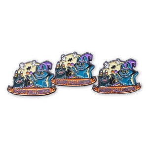 Happy Halloween Cat & Bat Kitten Witch Candy Corn Ghosts Enamel Pin Pin WizardPins 5 Pins 