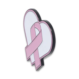 Heart Pink Ribbon Breast Cancer Awareness Enamel Pin Pin WizardPins 5 Pins 