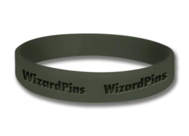Custom Debossed Wristband Heavy Metal 0.75 inch