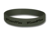 Custom Debossed Wristband Heavy Metal 1 inch (Extra Wide) 