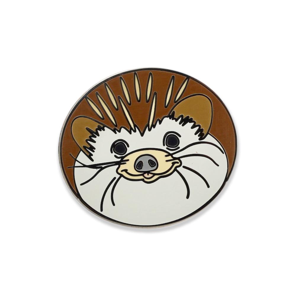 Cute Hedgehog Smiling Face Hard Enamel Lapel Pin Pin WizardPins 1 Pin 