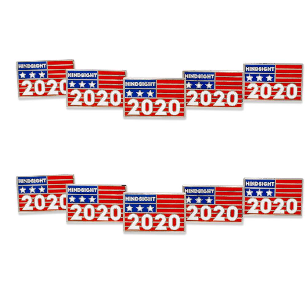 Hindsight 2020 Political Election Enamel Pin Pin WizardPins 10 Pins 