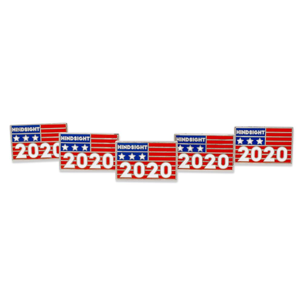 Hindsight 2020 Political Election Enamel Pin Pin WizardPins 25 Pins 