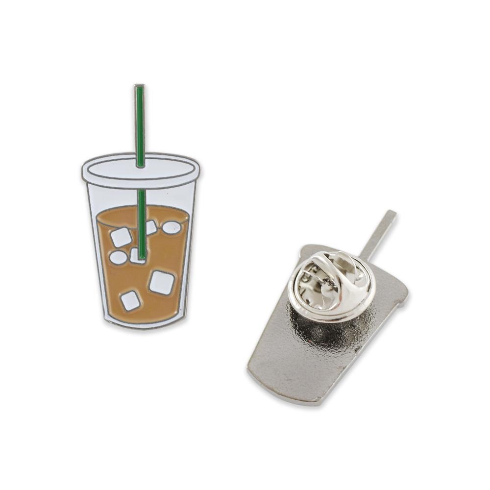 Iced Coffee Enamel Diestruck Lapel Pin Pin WizardPins 5 Pins 