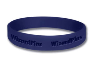 Custom Debossed Wristband Indigo 1 inch (Extra Wide) 