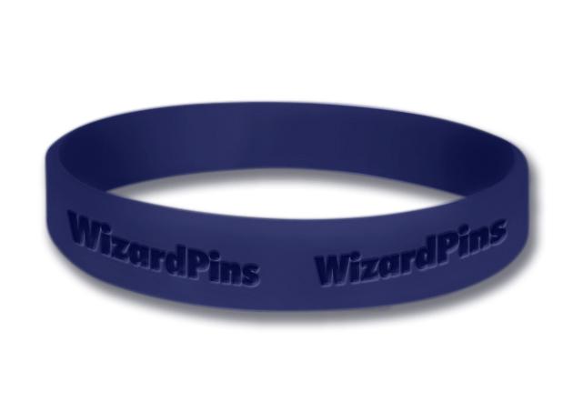 Custom Debossed Wristband Indigo 0.75 inch