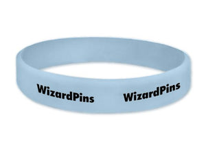 Custom Printed Wristband Light Blue 0.5 (Most Popular)