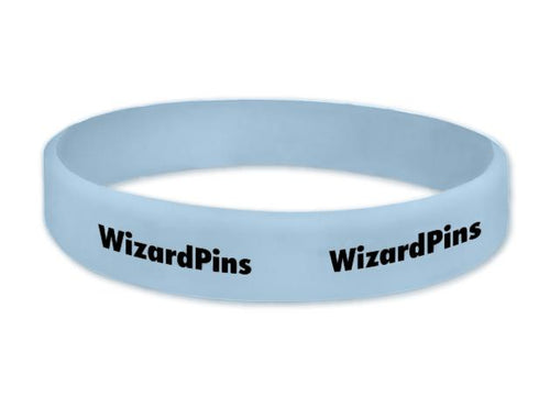 Custom Printed Wristband Light Blue 1 (Extra Wide)