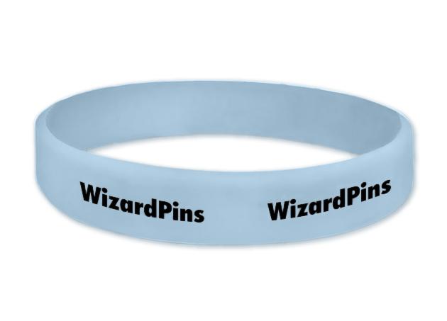 Custom Printed Wristband Light Blue 0.75 