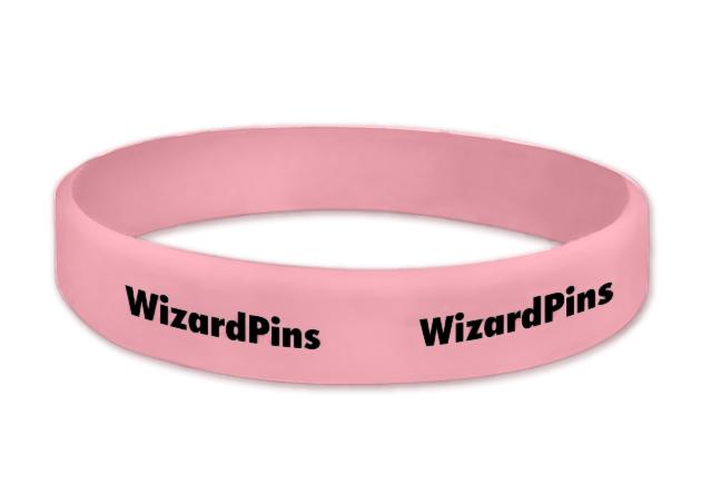 Custom Printed Wristband Light Pink 0.75 