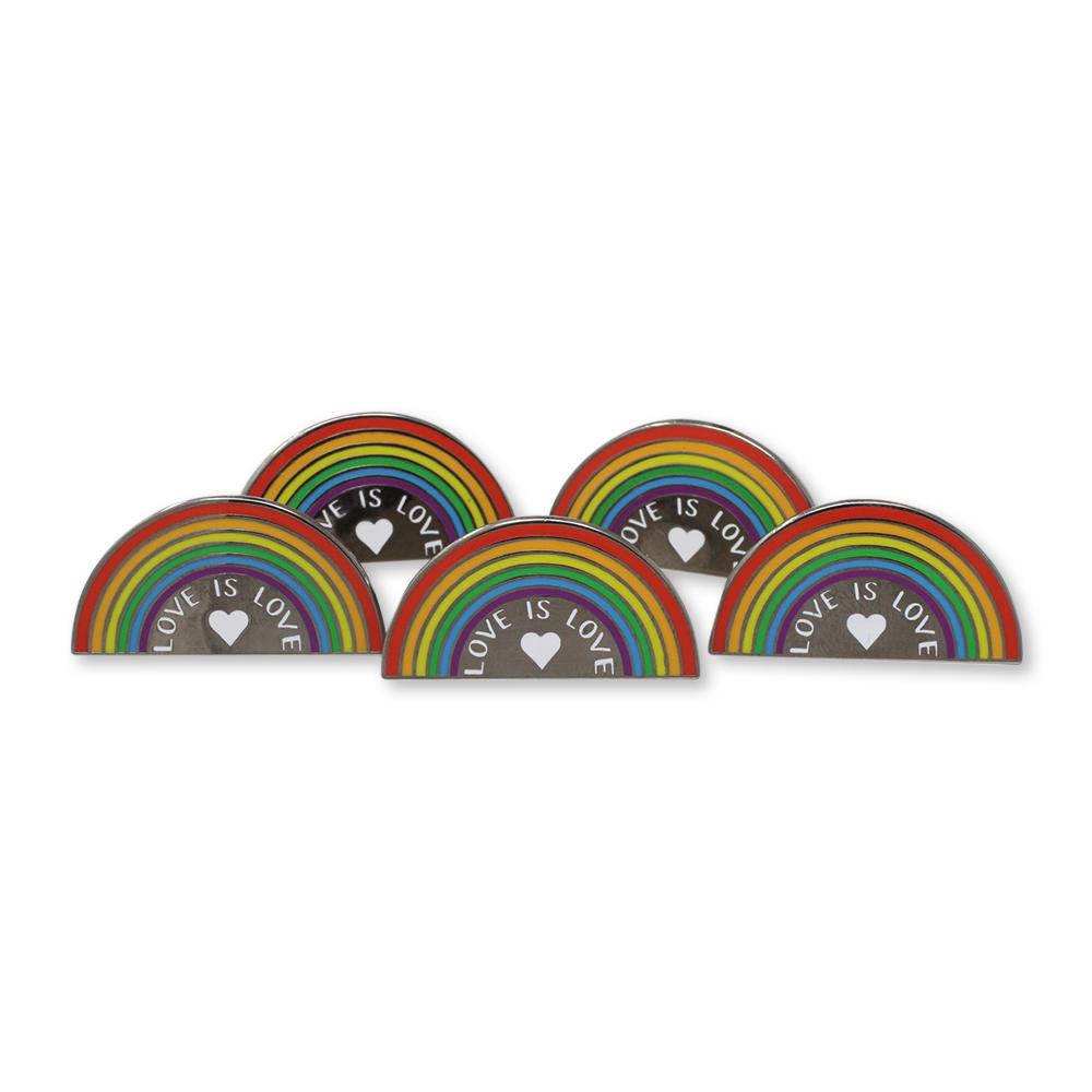Love is Love Rainbow Hard Enamel Lapel Pin Pin WizardPins 10 Pins 