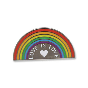 Love is Love Rainbow Hard Enamel Lapel Pin Pin WizardPins 1 Pin 