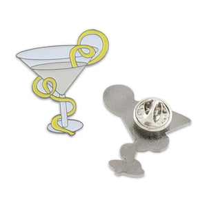 Martini with A Lemon Twist Enamel Diestruck Lapel Pin Pin WizardPins 5 Pins 
