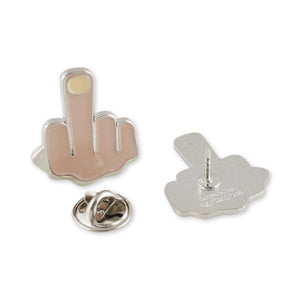 Middle Finger Flipping the Bird Emoji Enamel Lapel Pin Pin WizardPins 5 Pins 