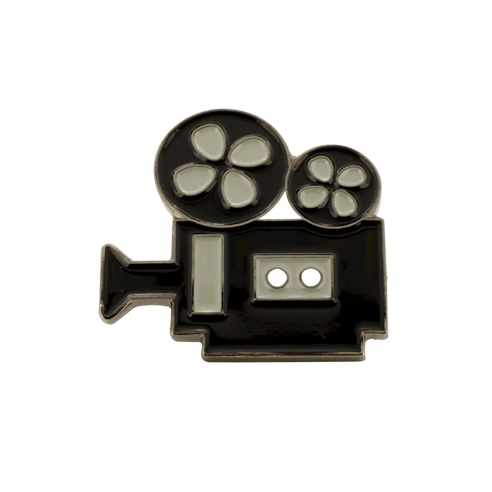 Movie Camera Enamel Diestruck Lapel Pin Pin WizardPins 1 Pin 