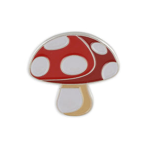 Mushroom Toadstool Emoji Shroom Enamel Lapel Pin Pin WizardPins 1 Pin 