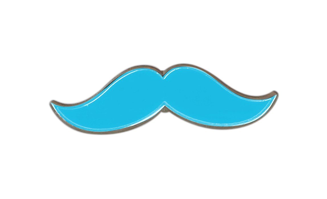 No Shave November Prostate Cancer Mustache Pin Pin WizardPins 100 Pins 