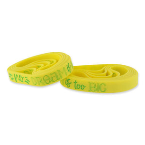 No Dream is Too Big Motivational Yellow Silicone Wristband Wristband WizardPins 10 Wristbands 